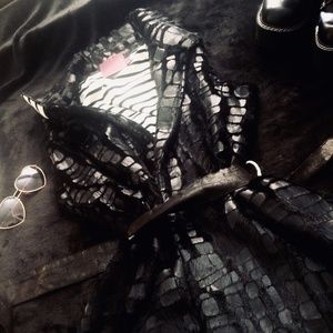 Sweet Sinammon Black Faux Fur Vest